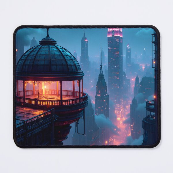 Item preview, Neon Twilight Over the Futuristic Metropolis designed and sold by oanaunciuleanu.
