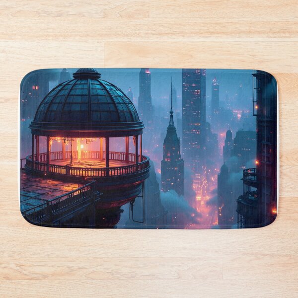 Item preview, Neon Twilight Over the Futuristic Metropolis designed and sold by oanaunciuleanu.
