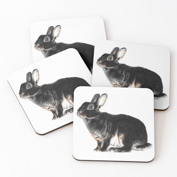 Item preview, Black Otter Rex Rabbit designed and sold by CozyRainRabbit.