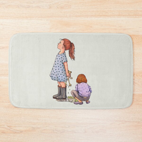 Item preview, Frog Catchers, Two Red Headed Little Girls, Childhood designed and sold by JoyfulWhimsy.