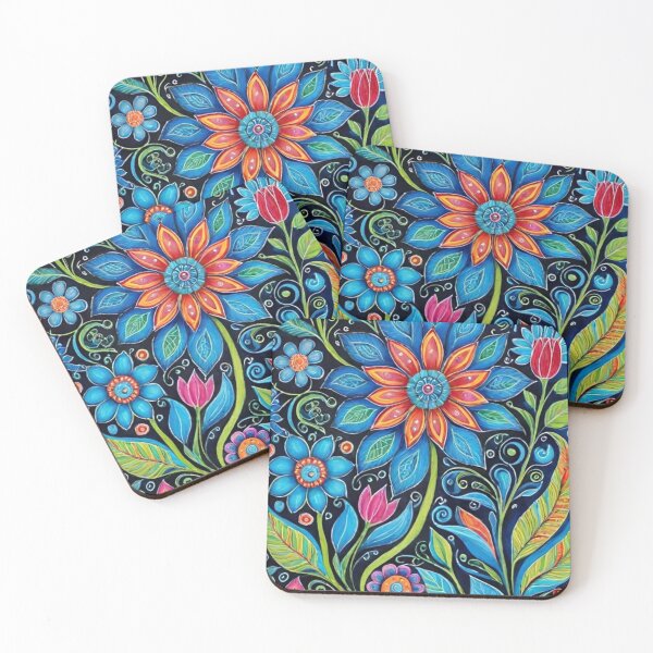 Item preview, Colorful flowers designed and sold by SonSonia.