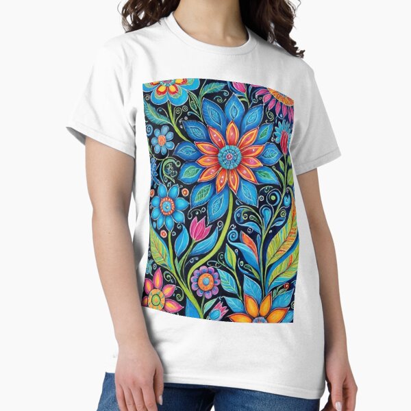 Vista previa del artículo con la obra «Flores coloridas», diseñado y vendido por SonSonia.