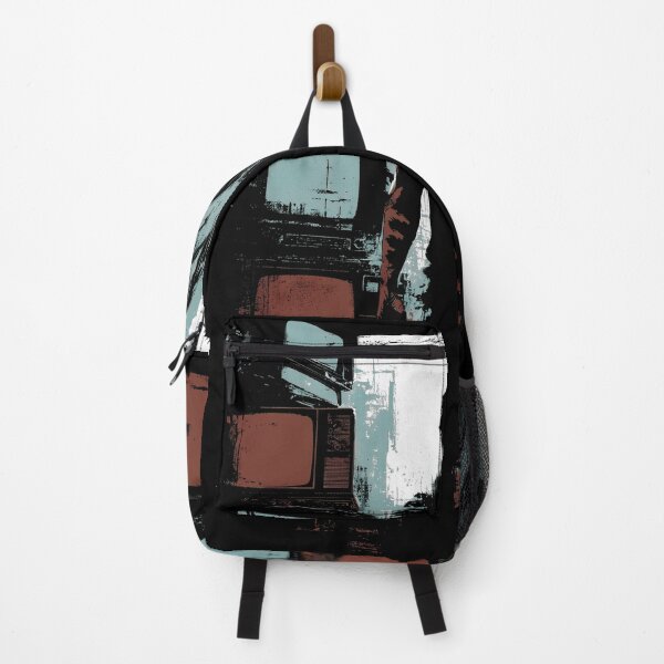 Item preview, Dystopian TV Watcher – Retro Technology Urban Grunge designed and sold by Gaviani Design Studio.