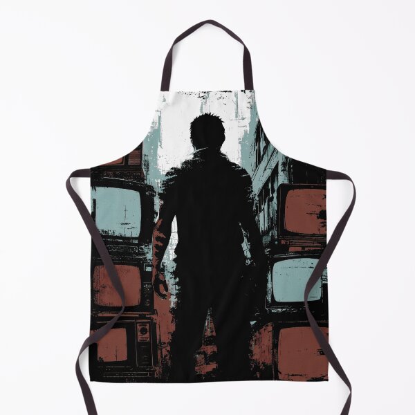 Item preview, Dystopian TV Watcher – Retro Technology Urban Grunge designed and sold by Gaviani Design Studio.