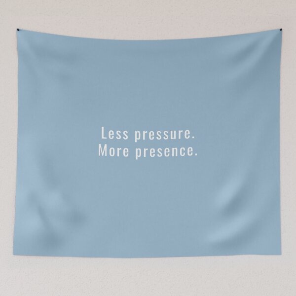 Item preview, Less Pressure More Presence – Minimalist Quote T-Shirt designed and sold by MagdaRulez.
