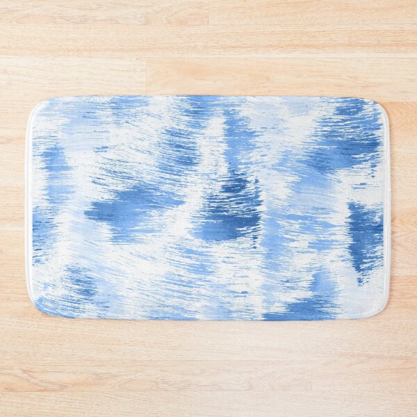 Item preview, Cornflower Blue Breezy Summer Watercolor Brush Strokes | Pattern designed and sold by Menega  Sabidussi.
