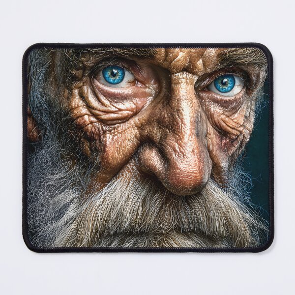 Item preview, Expressive Portrait of an Elderly Man's Face designed and sold by Artessie.