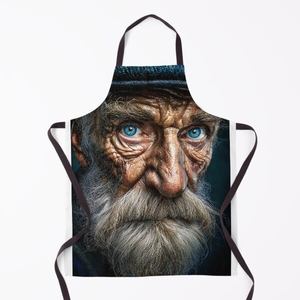 Item preview, Expressive Portrait of an Elderly Man's Face designed and sold by Artessie.