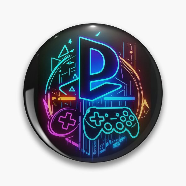 Item preview, Play station Neon gaming icon designed and sold by Ritik11.