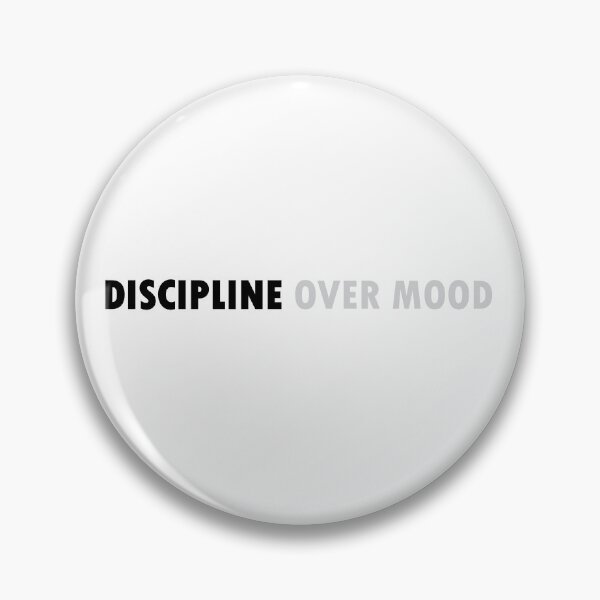 Item preview, discipline over mood designed and sold by Positive Mindzet!.