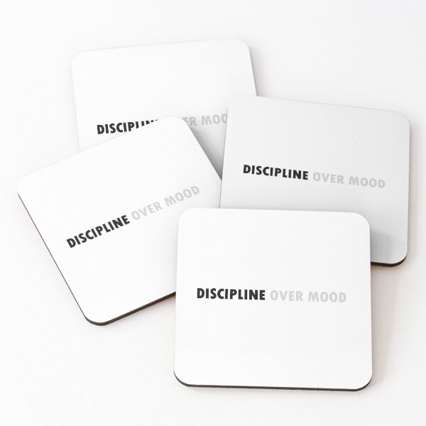 Item preview, discipline over mood designed and sold by Positive Mindzet!.