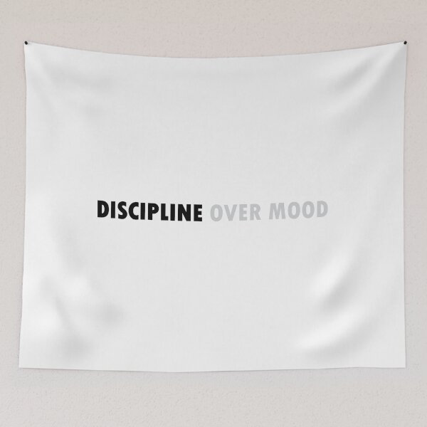 Item preview, discipline over mood designed and sold by Positive Mindzet!.