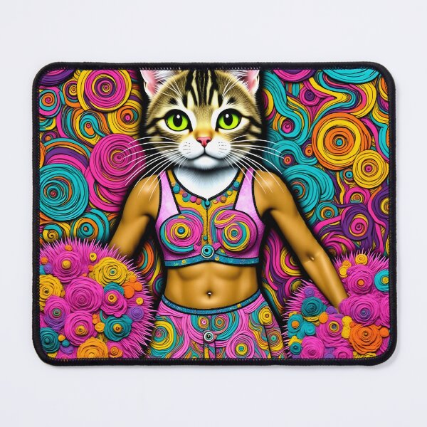 Item preview, Silly Cheerleader Kitty designed and sold by Midlifeartist.