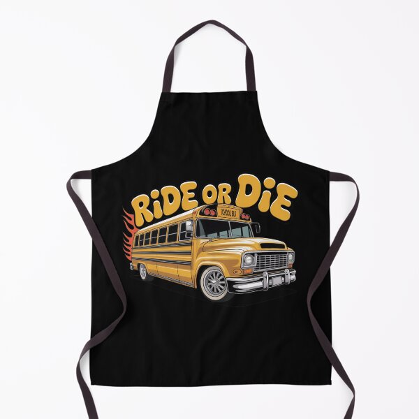 Item preview, Ride or Die Funny School Bus Design designed and sold by MonkiFlipp.