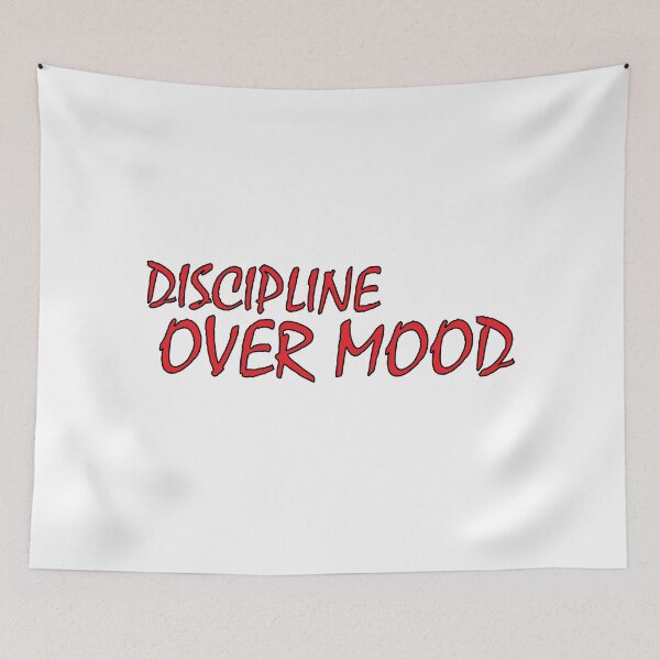 Item preview, discipline over mood designed and sold by Positive Mindzet!.