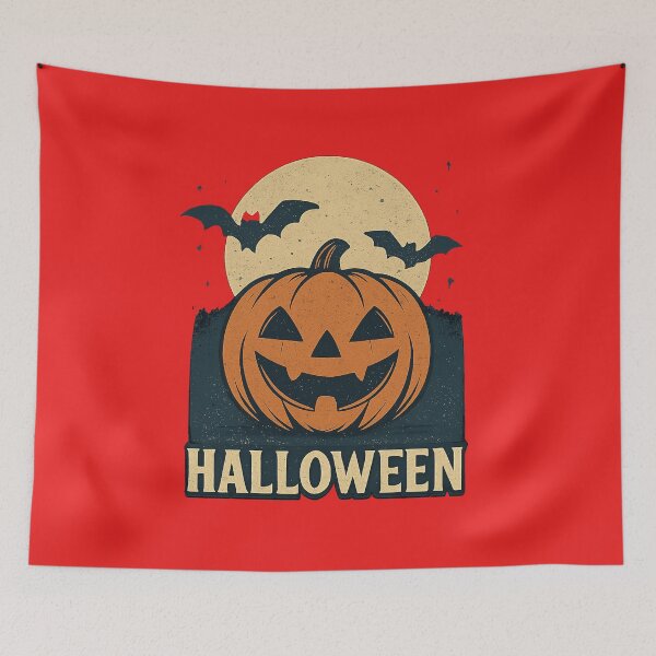 Item preview, Retro Pumpkin and Moon – A Scarecrow from the Past designed and sold by © Zenscape Studio 2025.
