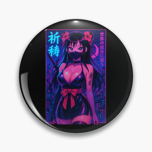 Item preview, Anime Ninja Girl in the Dark Night designed and sold by DigitalArtTK.