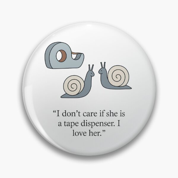 Item preview, Funny Snail Love Card – Tape Dispenser Pun designed and sold by PitselehStudio.