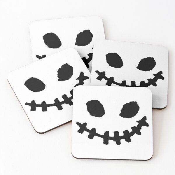 Item preview, Halloween Skull Smile – Hand-drawn Black monster Face Kids Art designed and sold by YellowMagicJP.