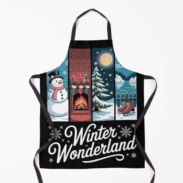Item preview, Winter Wonderland Christmas Snowman Fireplace Skates Design designed and sold by Serbin.
