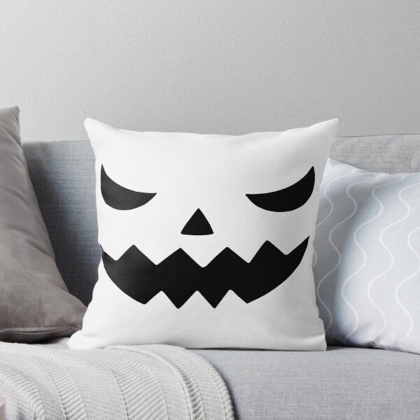 Item preview, Halloween Skull Smile – Hand-drawn Black scary devil Face Kids Art designed and sold by YellowMagicJP.