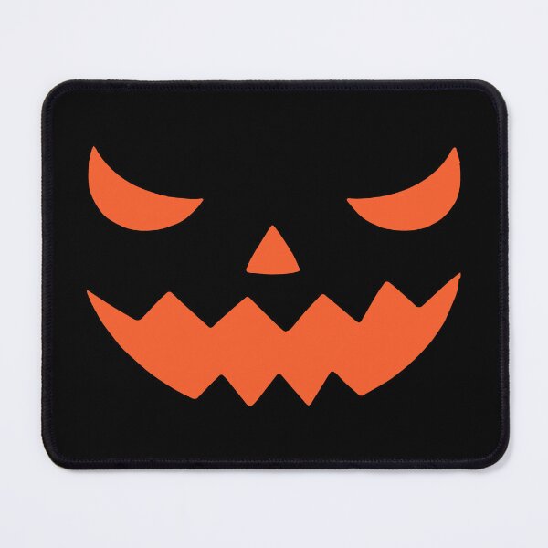 Item preview, Halloween Skull Smile – Hand-drawn Orange scary devil Face Kids Art designed and sold by YellowMagicJP.