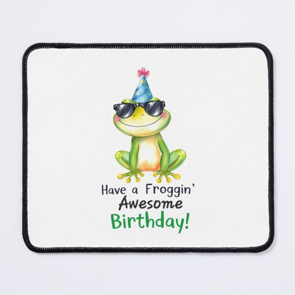 Item preview, Have a froggin awesome birthday cute kawaii meme gift balloons frog designed and sold by CheeseBlueprint.