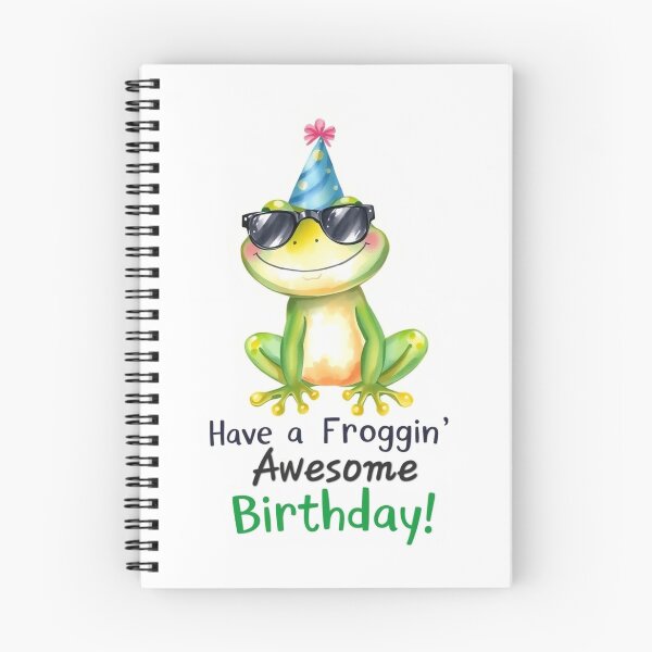 Item preview, Have a froggin awesome birthday cute kawaii meme gift balloons frog designed and sold by CheeseBlueprint.