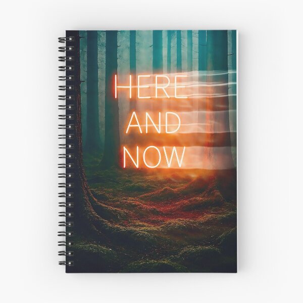 Item preview, Here and Now – Neon Forest Wall Art for Mindfulness and Presence designed and sold by seamless.