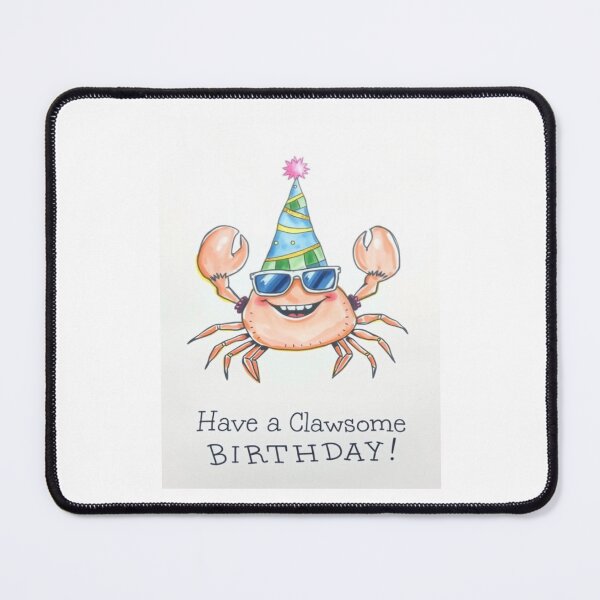 Item preview, Have a clawsome birthday cute kawaii meme gift balloons crab shark designed and sold by CheeseBlueprint.