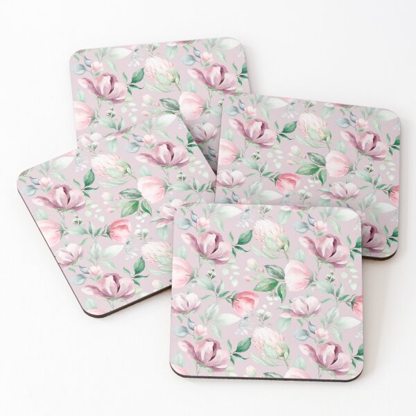 Item preview, Romantic Pink, White, and Green Watercolor Floral – Elegant Botanical Seamless Pattern designed and sold by AlexeyevZurga.