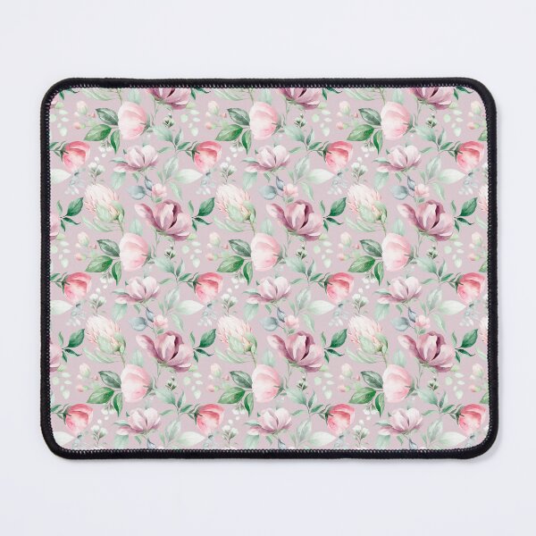 Item preview, Romantic Pink, White, and Green Watercolor Floral – Elegant Botanical Seamless Pattern designed and sold by AlexeyevZurga.