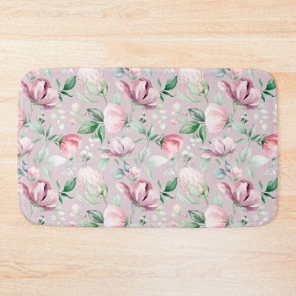 Item preview, Romantic Pink, White, and Green Watercolor Floral – Elegant Botanical Seamless Pattern designed and sold by AlexeyevZurga.