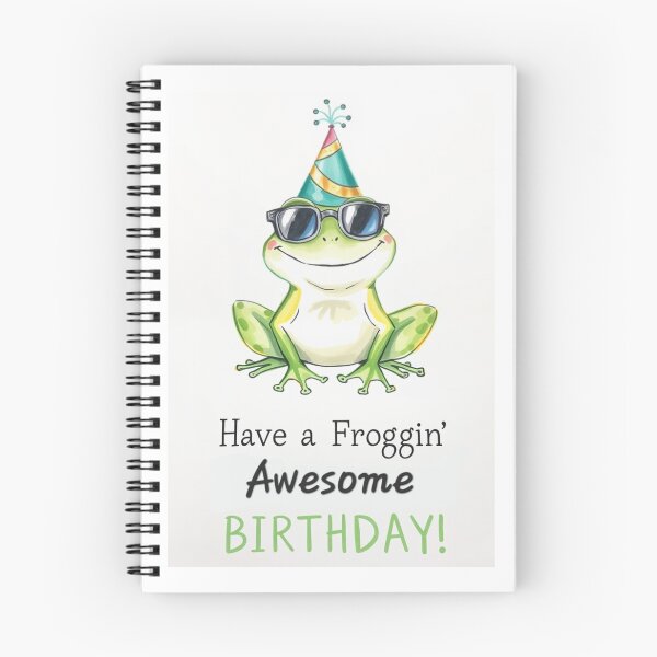 Item preview, Have a froggin awesome birthday cute kawaii meme gift balloons frog designed and sold by CheeseBlueprint.