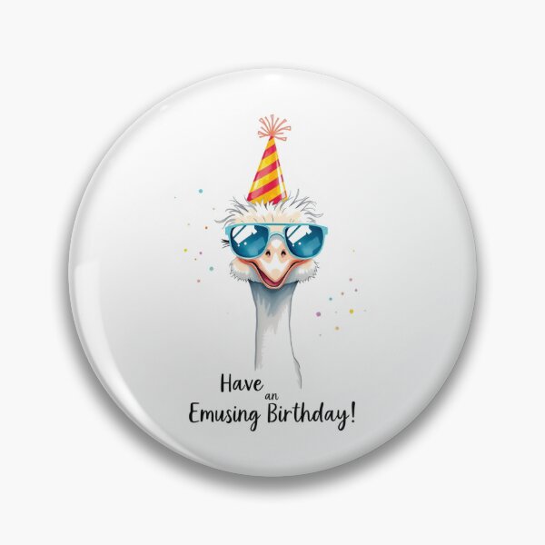 Item preview, Have an Emu-Sing Birthday cute kawaii meme gift balloons emu ostrich designed and sold by CheeseBlueprint.