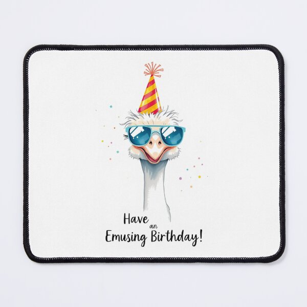 Item preview, Have an Emu-Sing Birthday cute kawaii meme gift balloons emu ostrich designed and sold by CheeseBlueprint.
