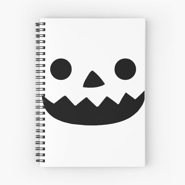 Item preview, Halloween Skull Smile – Hand-drawn Black mild pumpkin Chill Face Kids Art designed and sold by YellowMagicJP.