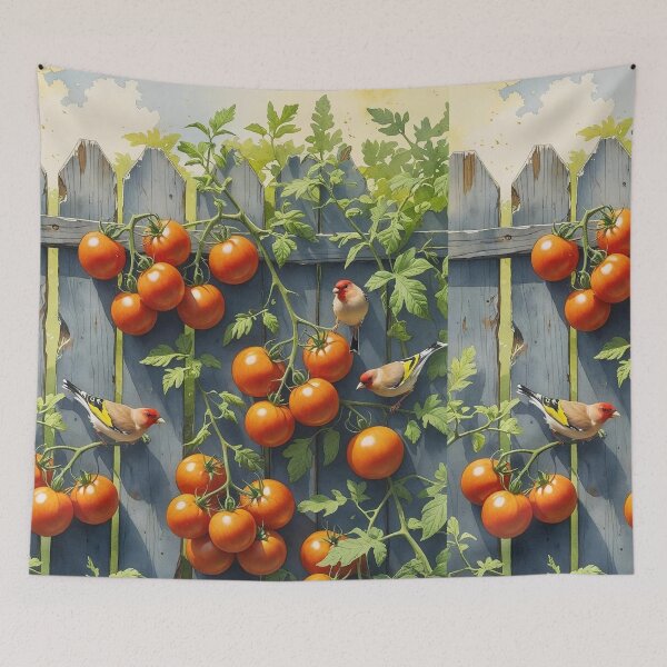 Item preview, Tomatoes & Goldfinches – Summer Ripening designed and sold by Deezyned.