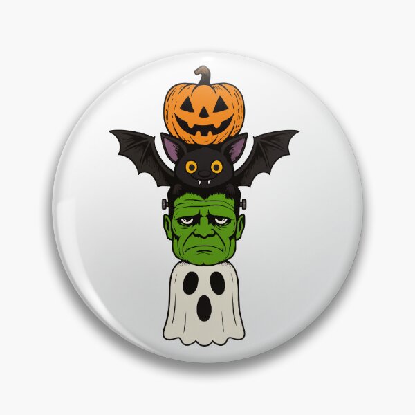 Item preview, Halloween Totem Pole Print designed and sold by Button Craftworks.