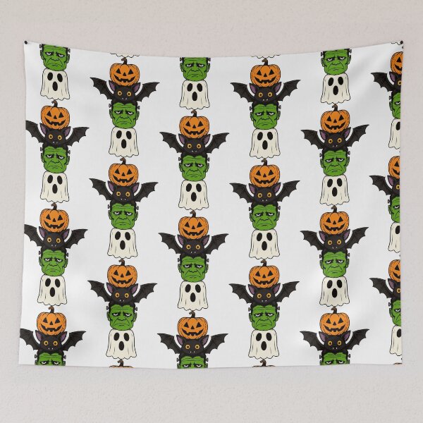 Item preview, Halloween Totem Pole Print designed and sold by Button Craftworks.