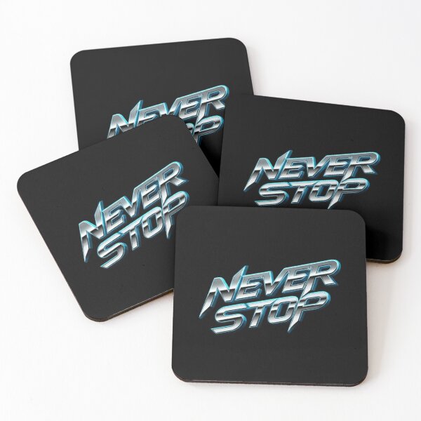 Item preview, Never Stop Chrome Power Text designed and sold by PrintBreeze.
