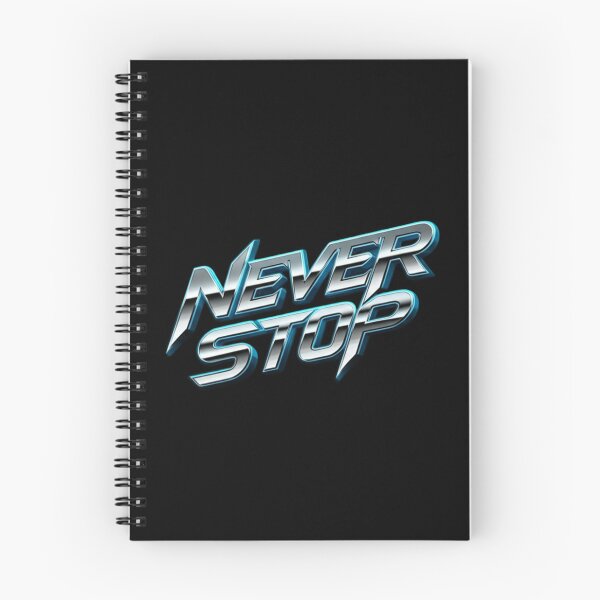 Item preview, Never Stop Chrome Power Text designed and sold by PrintBreeze.