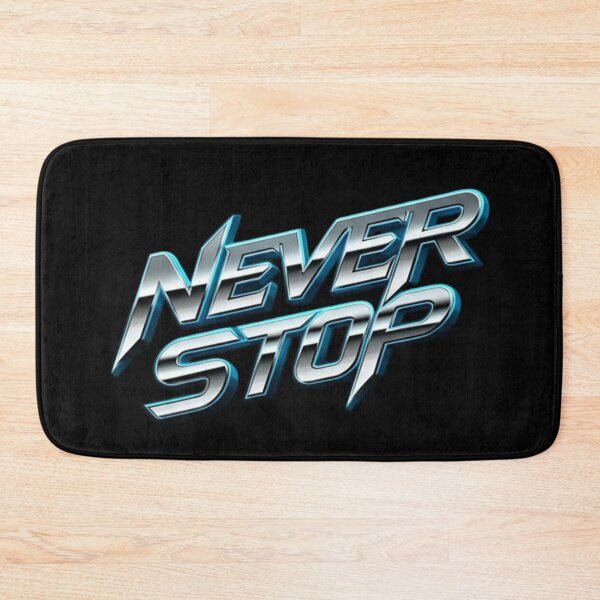 Item preview, Never Stop Chrome Power Text designed and sold by PrintBreeze.