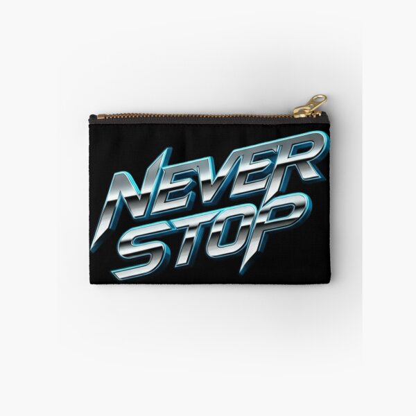 Item preview, Never Stop Chrome Power Text designed and sold by PrintBreeze.
