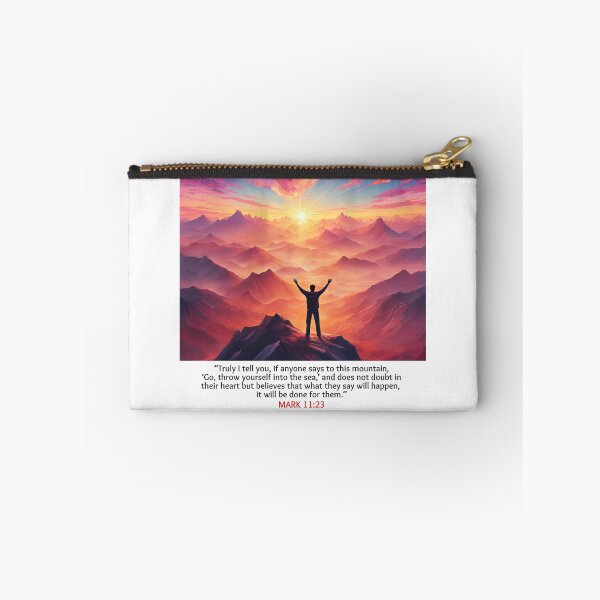 Item preview, "Faith Moves Mountains – Mark 11:23 Inspirational Artwork" designed and sold by NK_designs.