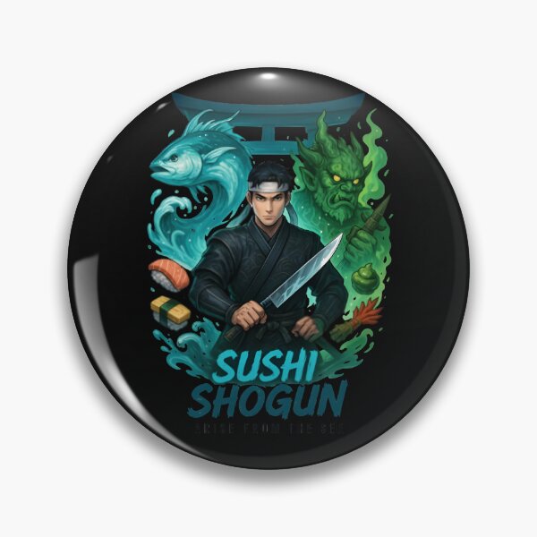 Item preview, Sushi Shogun – Arise from the Sea | Samurai Chef Streetwear Design designed and sold by Snackwear Apparel.