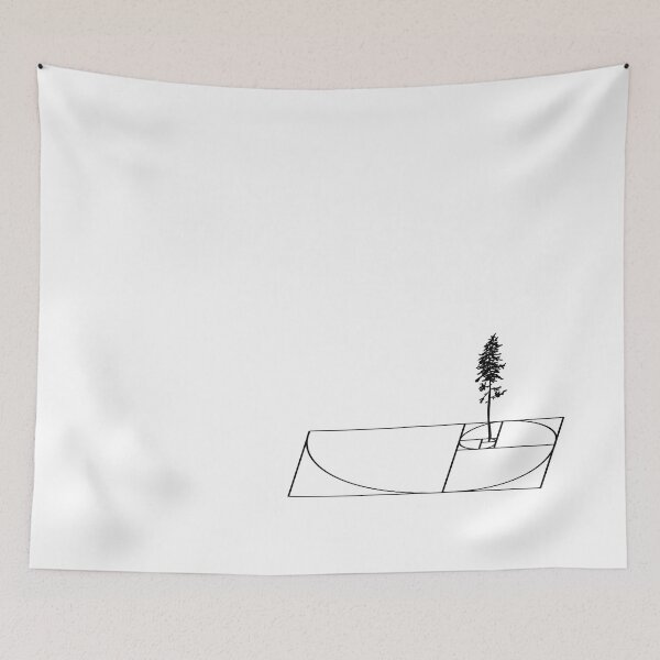 Item preview, Fibonacci Trees - single black designed and sold by kvictoria1.