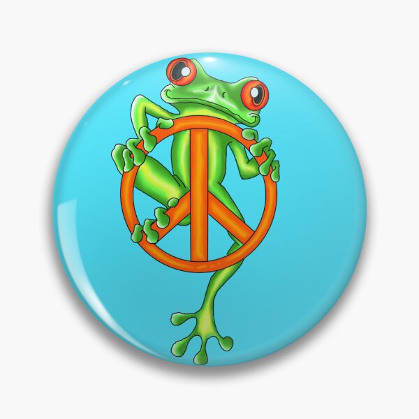 Item preview, Peace froggin designed and sold by WickedCrafter.