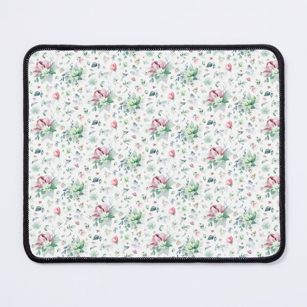Item preview, White, Pink, and Green Watercolor Floral Pattern – Elegant Botanical Seamless Design designed and sold by AlexeyevZurga.