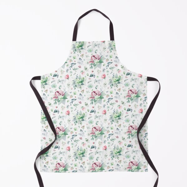 Item preview, White, Pink, and Green Watercolor Floral Pattern – Elegant Botanical Seamless Design designed and sold by AlexeyevZurga.